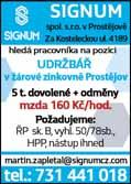 18 3. května 2021 Přijmeme prodavače nebo prodavačku do autoservisu v Prostějově. Praxe v oboru automotive a znalost účetního programu Pohoda výhodou. Nástup možný od 1. 6. 2021. Platové ohodnocení až 30 000 Kč.