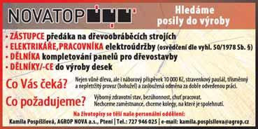 Pracovník/ce na balírně 20200 Kč dvousměnný základní+praktická Alika, Čelčice Řidič/-ka nad 3,5T 20000-50000 Kč pružná prac.