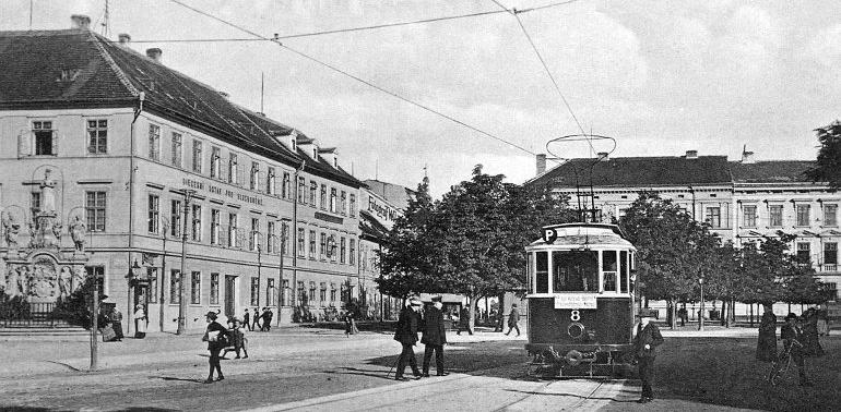 tramvajové linky v ulici