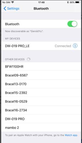 Otevřete bluetooth 6.