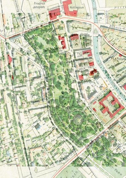 Roku 1898 byly vykáceny některé stromy tak, aby se park prosvětlil.
