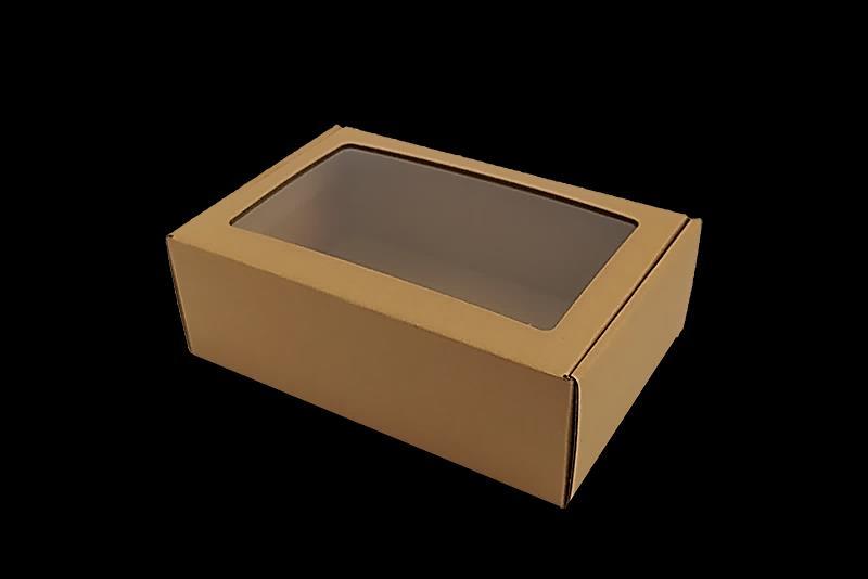 KRABIČKA PAPÍROVÁ 210 x 140 x 70 mm Kód KP 29 Hnědá mikrovlna s kraftovou krycí vrstvou Jednodílná