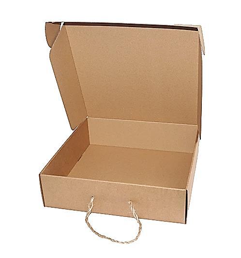 KRABICE PAPÍROVÁ 320 x 300 x 90 mm Kód KP 10 Hnědá mikrovlna s kraftovou krycí vrstvou Jednodílná krabice Odnosné ucho slouží