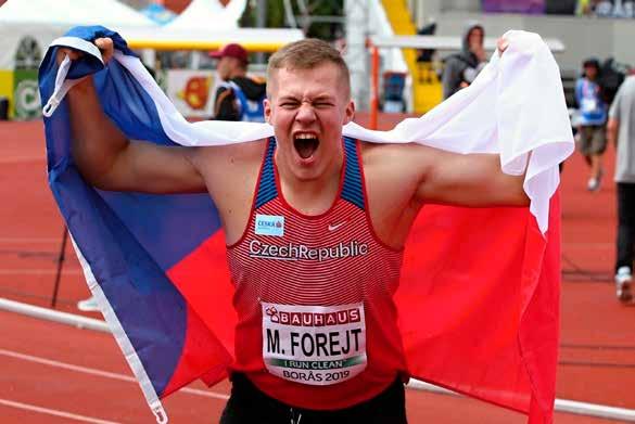Michal FOREJT EJ 2019 Borås DT 1,75 kg/2 WJ 2018 Tampere DT 1,75 kg/q WYC 2017 Nairobi DT 1,5 kg/q EY 2016 Tbilisi DT 1,5 kg/9, SP 5kg/Q (discus throw) born: 13. 7.