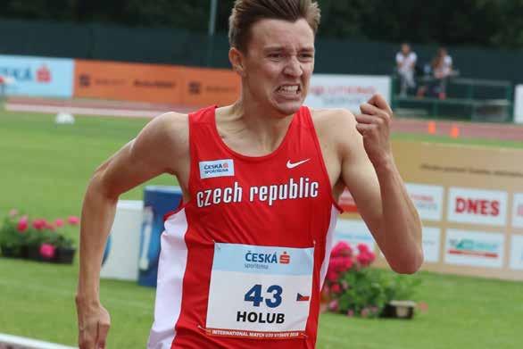 Ondřej HOLUB (4 x 400 m) born: 18. 5. 1999 Pardubice height / weight: 188 cm / 75 kg club: PSK Olymp Praha, z.s.