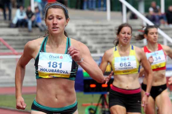 Věra HOLUBÁŘOVÁ (400 m, 4 x 400 m) born: 4. 6. 2000 Zlín height / weight: 173 cm / 63 kg club: Univerzitní sp