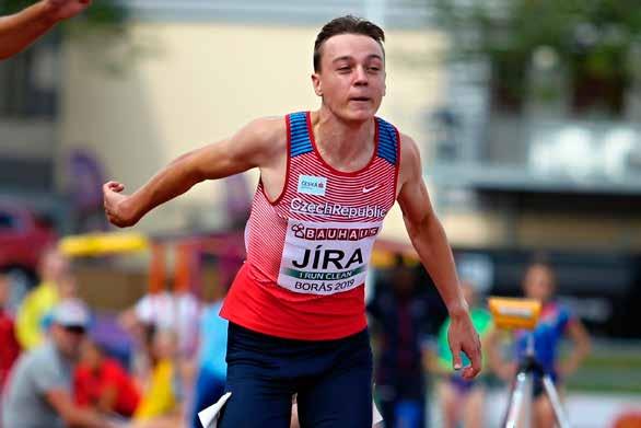 Stanislav JÍRA (4 x 100 m) born: 27. 2. 2000 Nymburk height / weight: 176 cm / 67 kg club: PSK Olymp Praha, z.