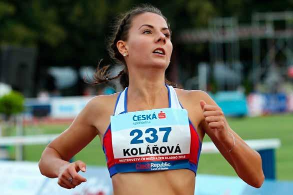 Štěpánka KOLÁŘOVÁ (200 m, 4 x 10