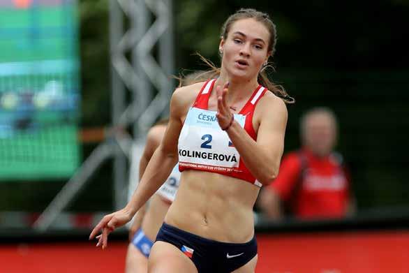 Agáta KOLINGEROVÁ (200 m, 4 x 100 m) born: 12. 6.