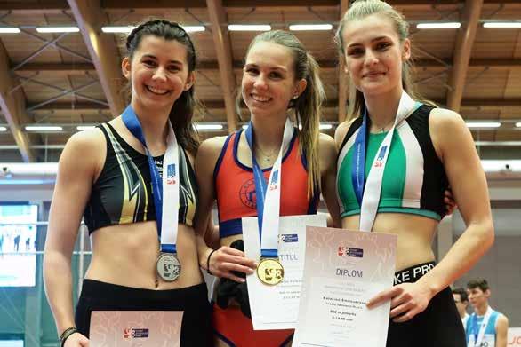 Kateřina ŠMILAUEROVÁ (400 m, 4 x 400 m) born: 22. 4. 2001 Ústí nad Labem height / weight: 171 cm / 60 kg club: TJ LIAZ Jablonec n/n, z.s. 1st club: USK PROVOD Ústí n/l.