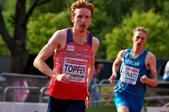 Ladislav TÖPFER (200 m, 4 x 400 m) born: 8. 8. 2000 Česká Lípa height / weight: 178 cm / 57 kg club / 1st club: AC Mladá Boleslav z.s. coach: Libor Dinga 1st coach: Bohumil Zítka hobbies: athletics, computer graphics instagram: ladislavtopfer PB: 200 m 21.