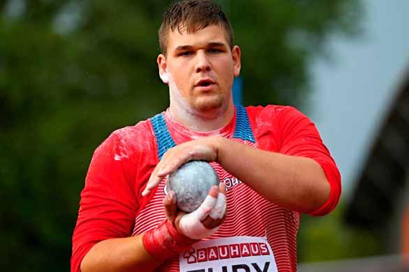 David TUPÝ (shot put) born: 22. 10. 2000 Tábor height / weight: 196 cm / 134 kg club: A.C.