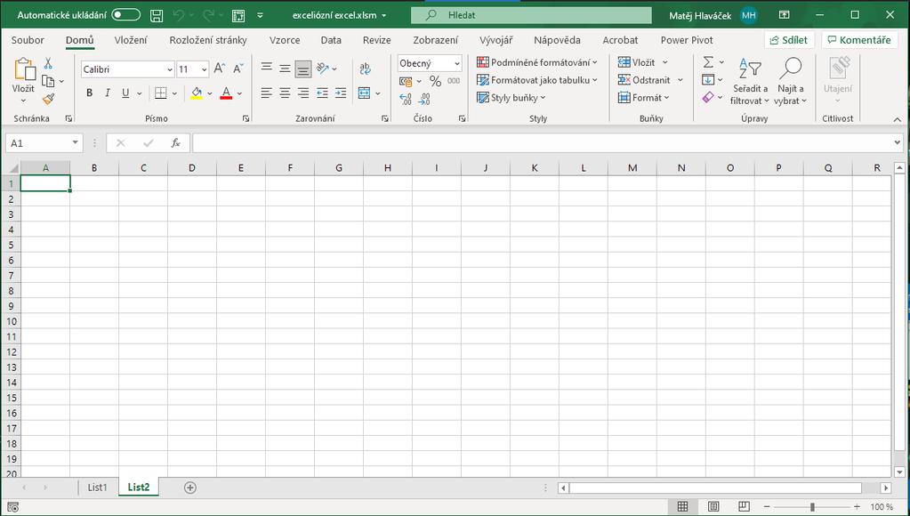 1.3 Microsoft Excel Microsoft Excel je tabulkový procesor, zpracovávající tabulku informací, který je součástí balíčku Microsoft Office.