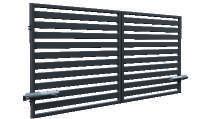 LEVÁ/PRAVÁ 600 (400)* cm 49 cm Profil sztachetek: 80 x 20 mm, 40 x 20 mm Plotové tyče: 2 x 9 / ks