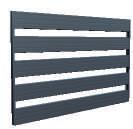 vodorovné části: 80 x 50 mm - hliník S2239 DVOUKŘÍDLÁ BRANA SE SLOUPKY *** 422 (434) *