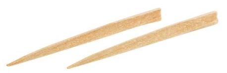 77) Jedná se o jednorázové interdentální pomůcky, které se vyrábí z březového, lipového nebo balzového dřeva. Podmínkou je, aby se dřívka při používání nelámala. 270 Obr.