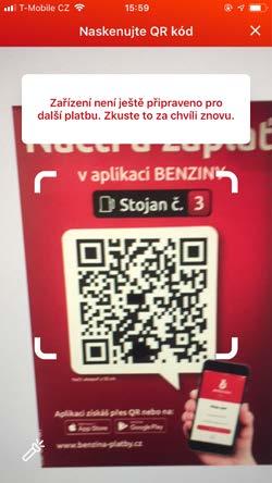 Platební proces se liší dle typu čerpací stanice: Standardní čerpací stanice s obchodem (PLATBA) Samoobslužná čerpací stanice