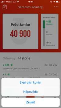 detail promoakce (aktivovaná promoakce) Loyalty QR