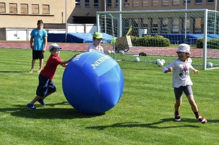 VÍLY A JEŽIBABY Dva z žáků jsou určeni ježibabami a označeni jednou barvou rozlišovacích dresů, další dva žáci jsou vílami, označeni jinou barvou rozlišovacích dresů.