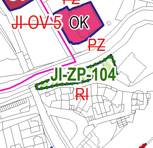 plochy rodinné rekreace [RI] plochy zeleně - přírodního charakteru [ZP] specifická plocha: - územní studie: - rozloha: 0,2170 ha zábor ZPF: - odůvodnění záměru: Návrh ploch zeleně přírodního
