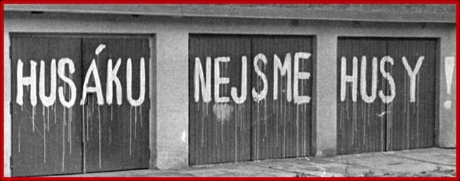 vedení KSČ (v čele s Gustávem Husákem) velmi