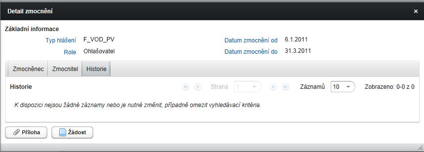 : Zaměstnanec firmy, který podává hlášení právě za svojí firmu, nedokládá plnou moc, nepotřebuje zmocnění není externí subjekt.