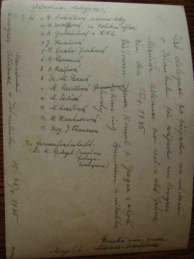 Obr. 37 a, b Uvítání československé delegace na nádraží v Istanbulu, dne 15. dubna 1935. 1021 1021 Podle ANM, fond Františka Plamínková, karton č.