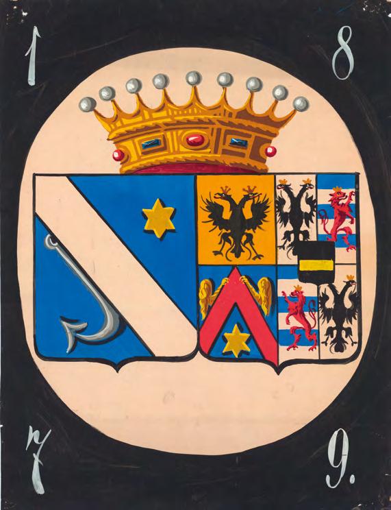 5. ze Žerotína, Arnoštka Marie hraběnka, roz. svobodná paní Skrbenská z Hříště (nar. 17.11.1777 Šenov, provd. 5.9.
