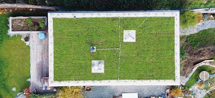 Stavba Rodinný dům Brno - Bosonohy Použitý systém Extensive Universal projekt retenční skladba