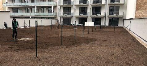 Stavba Polyfunkční dům Vranovská, Brno Použitý systém Intensive Universal projekt retenční skladba vegetace střešní doplňky příslušenství