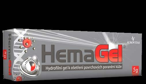 Platnost 8. 7. HEMAGEL 5G K ošetření porchoých poranění : odřeniny, řezné rány, popáleniny a drobná poranění domácnosti a při sportu. Zabraňuje torbě strupů. Použití 1 denně po 12 24 hodinách.