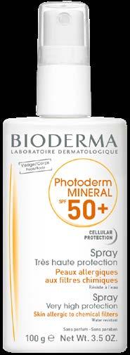 Mezi rizikoé faktory rakoiny řadíme: Photoderm Sprej SPF 30 400 ml Vysoká ochrana buněk až na úroeň DNA Lehká textura nezanecháá bílé stopy Vhodný pro citliou pleť i celé tělo Photoderm MINERAL SPF