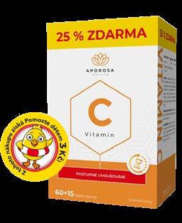 APOROSA prémioý Vitamin C 700mg s postupným uolňoáním 75 kapslí Doplněk stray s postupným uolňoáním. Vitamin C přispíá k normální funkci imunitního a neroého systému a ke snížení míry únay a yčerpání.