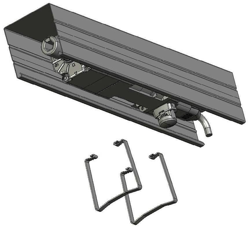 adaptéry a přišroubujte je pomocí šroubů M3x8.