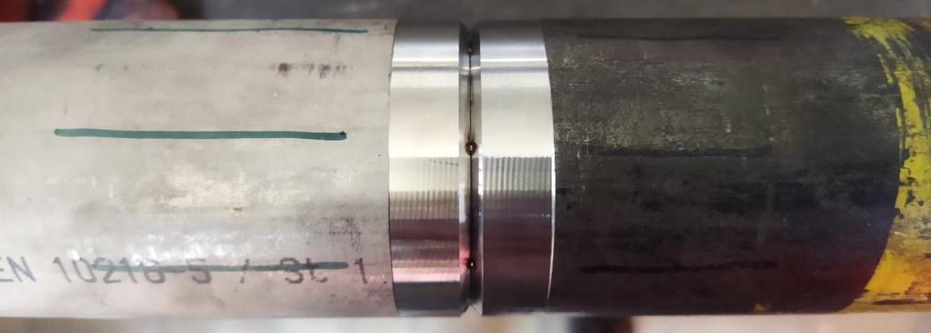 6.6 Rozměry a příprava úkosů Polotovarem pro experimentální část diplomové práce byly trubky o průměru 57 mm a síle stěny 2,9 mm. Délka jedné trubky byla 200 mm, po svaření tedy 400 mm.