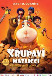 00 KŘUPAVÍ MAZLÍČCI Animovaný / dobrodružný / komedie / rodinný / fantasy USA / Španělsko, 2017, 105 minut 13. 8. 2021, 21.
