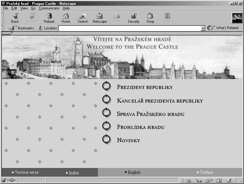 -záloha2.qxd 7.4.2000 16:20 Page 36 INTERNET Česká republika na Internetu Ing. Tomáš Klabal částech, včetně informací o možnostech prohlídky. To je ovšem také vše, co zde najdete.