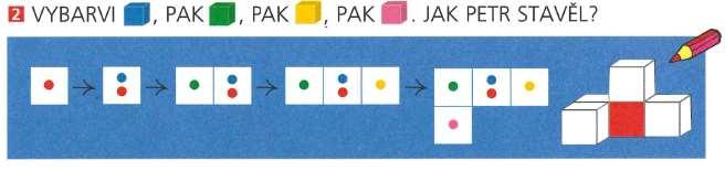 Žák zapíše plán stavby a eviduje, kolik má daná barevná