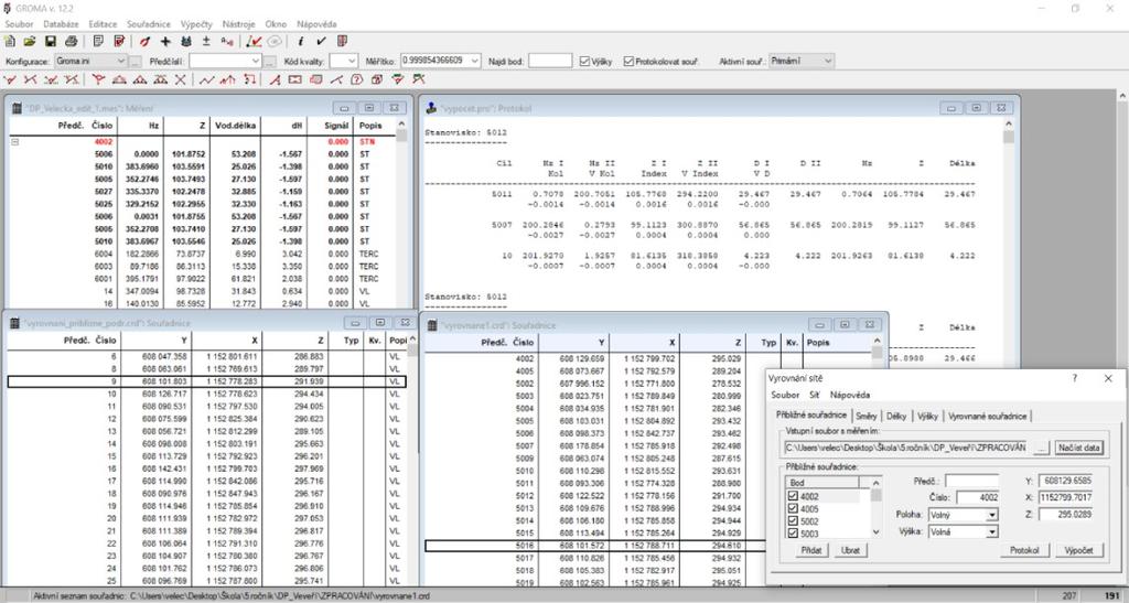 4 SOFTWARE V této kapitole budou popsány jednotlivé softwary použité pro další zpracování. Veškeré výpočty byly prováděny v softwaru Groma v.12.