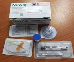 Doba použitelnosti je 3 roky, pokud je přípravek uchováván do 25 C. Dodává se v balení o objemu 1 mg, 2 mg,5 mg a 8 mg.
