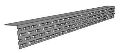 166 mm Větrací lišta