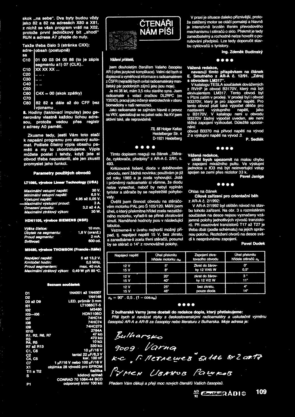 .. C20 C30 C40 C50 C60 C4X = 00 (skok zpátky) C70 C80 82 82 a dále až do CFF bez.významu 8.