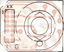 Deska s plošnými spoji VRGP (měřítko 1:1) C25 68 nf/x7r, SMD 0805 X1 12,0 MHz, krystal v nízkém pouzdru HC49U/S D1, D2 1N4148, SMD 50080C D6 1N4007, SMD SM-1 D7 LED zelená, SMD 0805 D8 až 010 1N4007,