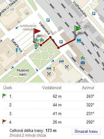 1.9.3 Přestupní uzel Tábor V Táboře je výhodná poloha ŽST a AN. Po východu z vestibulu ŽST se nachází AN před cestujícím, mírně po pravé straně.