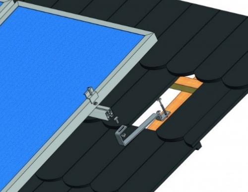 střechy doporučujeme myslet na kotvení konstrukce a umístit kotvy do krokví na základě projektu pro fotovoltaickou