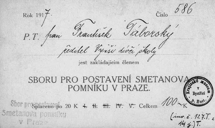 HISTORIE Vždy básník nejprv hudebníkem bývá Jednou z mnoha zálib Františka Táborského byla hudba. Jeho literární činnost je Bystřičanům a čtenářům Zpravodaje dobře známá.