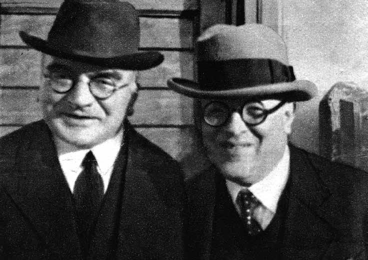 František Táborský a literární kritik a historik Arne Novák (vpravo). Foto: archiv B. p. H.