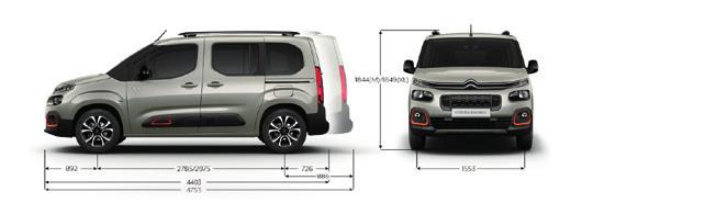 NOVÝ citroën BERLINGO technické PArAMEtrY - M > Motor 1.2 Puretech 110 S&S MAn6 1.2 Puretech 130 S&S EAt8 1.