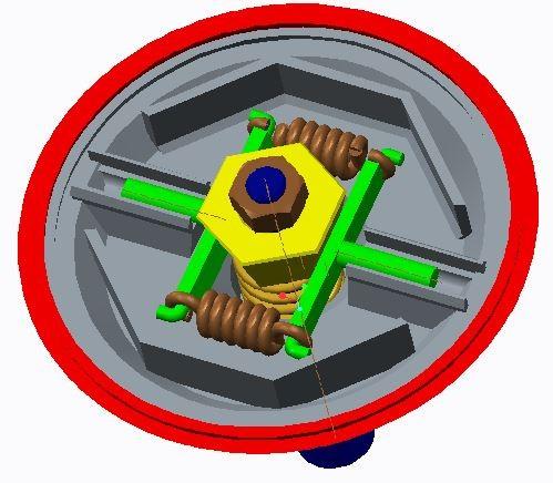 8.3.1 Popis mechanismu Pojistný mechanismus je tvořený dvěma proti sobě uloženými svíracími čelistmi.