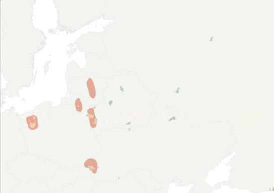 Pouze 54 jedinců zůstalo v zajetí Reintrodukce: 33 volně žijících, izolovaných stád Polsko a